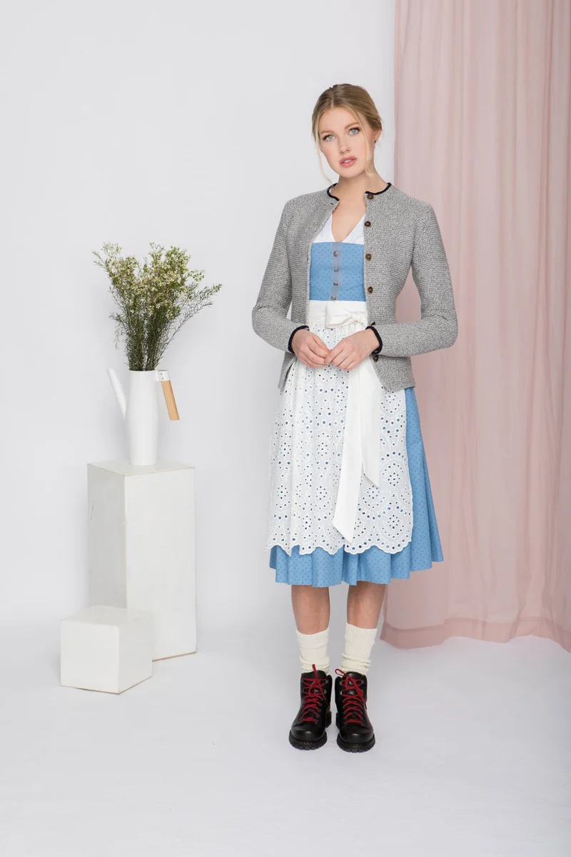 BW DIRNDL VINTAGE FLOWERS PASTELLBLAU