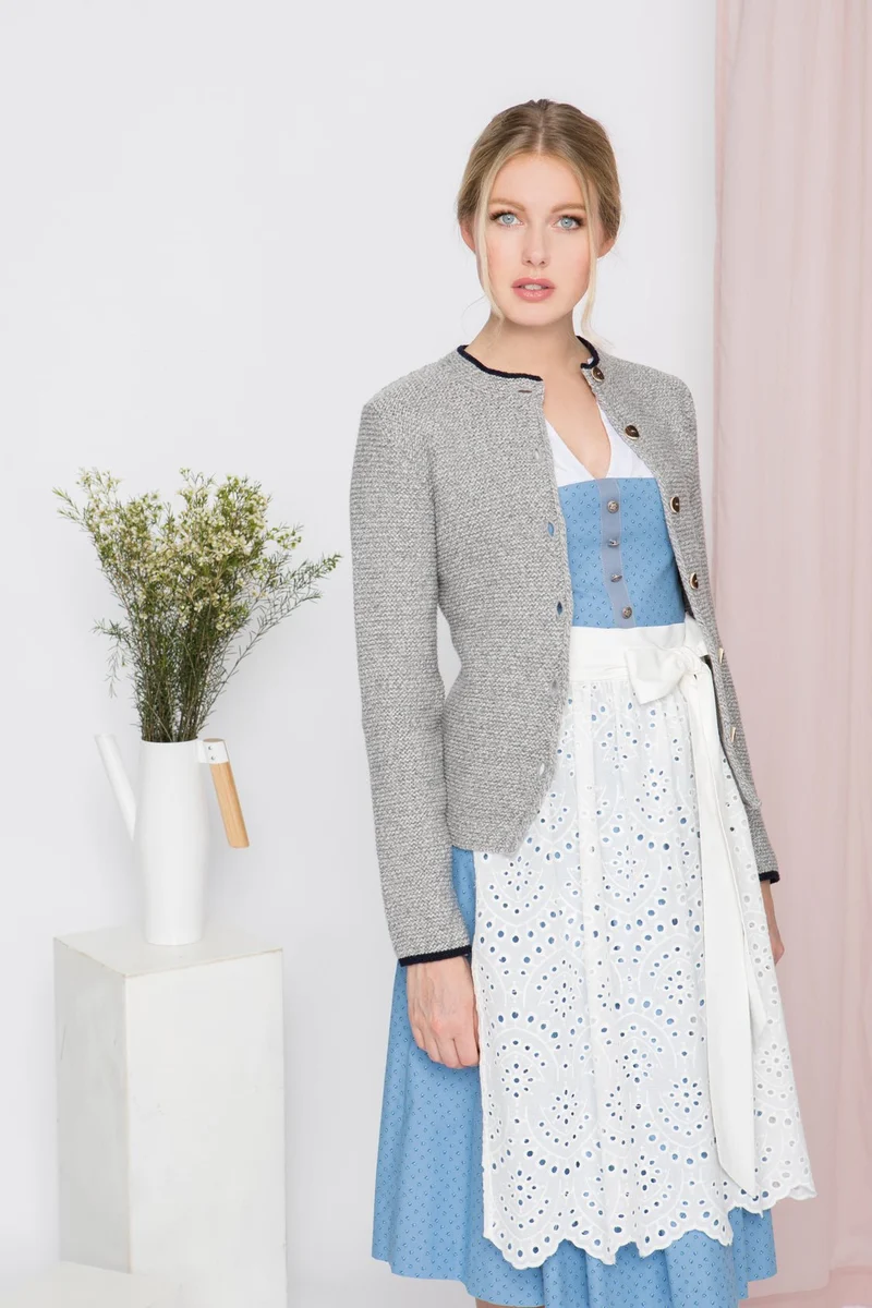 BW DIRNDL VINTAGE FLOWERS PASTELLBLAU