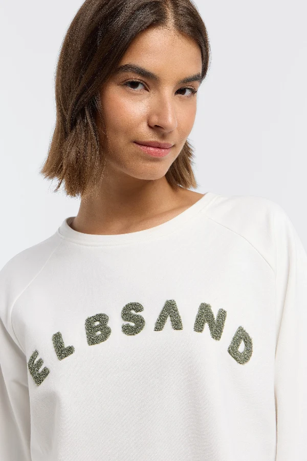 Elbsand Sweatshirt Zuza cloud white