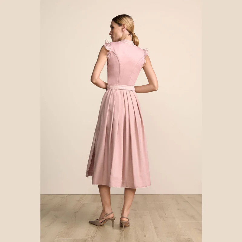 Krüger Dirndl Elouise Rosa Knopfleiste 80cm