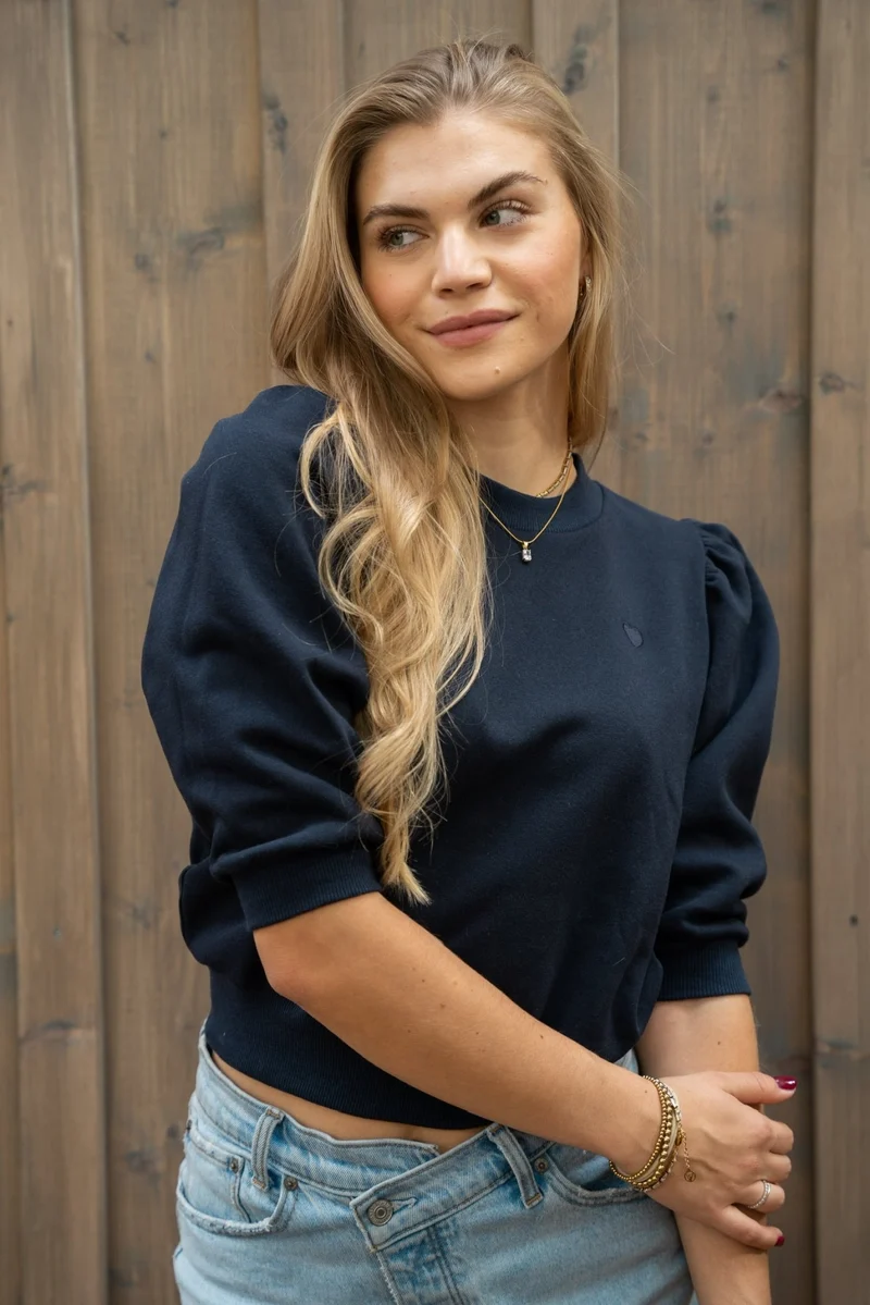 HEART SWEATER NAVY