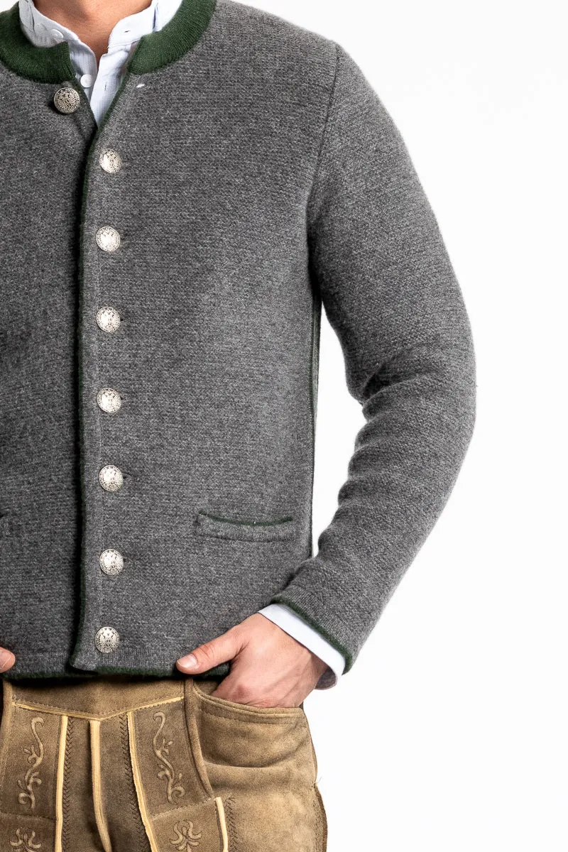 Almliebe Strickjacke Vitus Schiefer Conifer