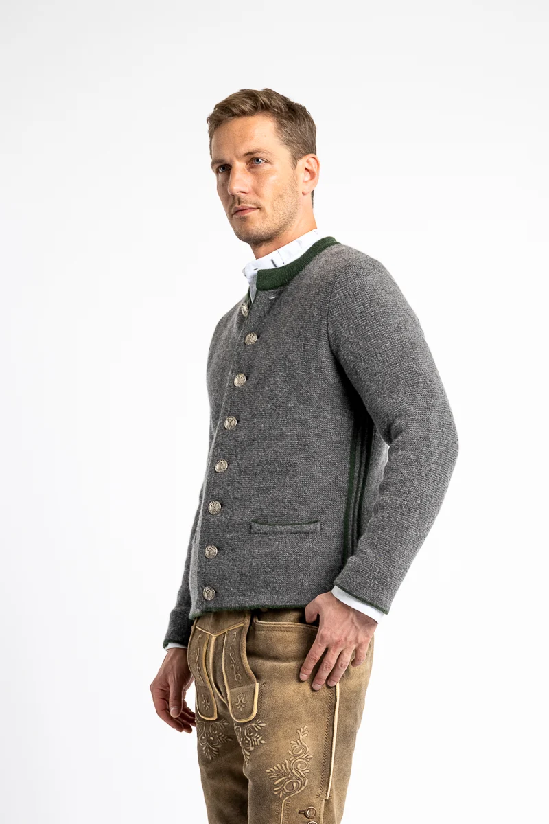 Almliebe Strickjacke Vitus Schiefer Conifer