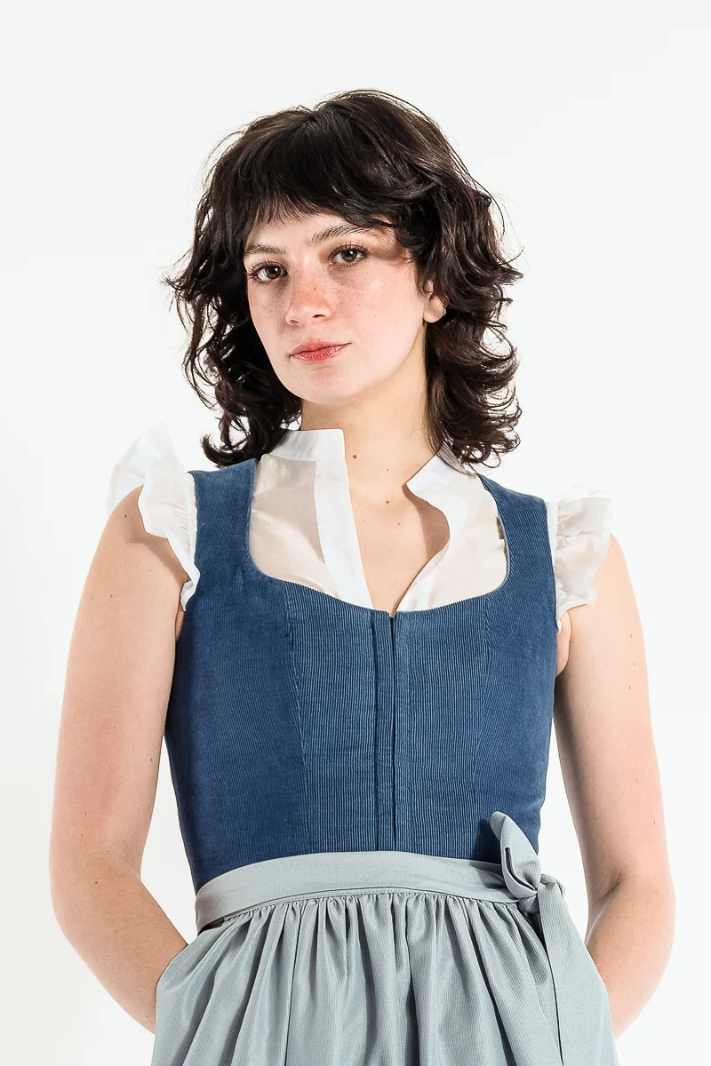 Berwin & Wolff Dirndlbluse Flügelarm Ecru Organza