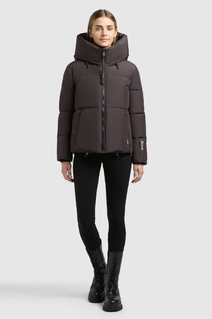 Khujo Steppjacke Audrey2 (mit Handschuhen) moody plum