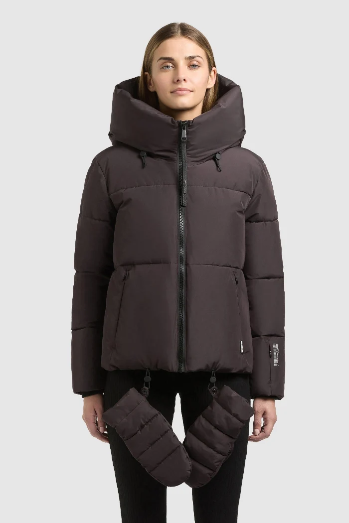 Khujo Steppjacke Audrey2 (mit Handschuhen) moody plum