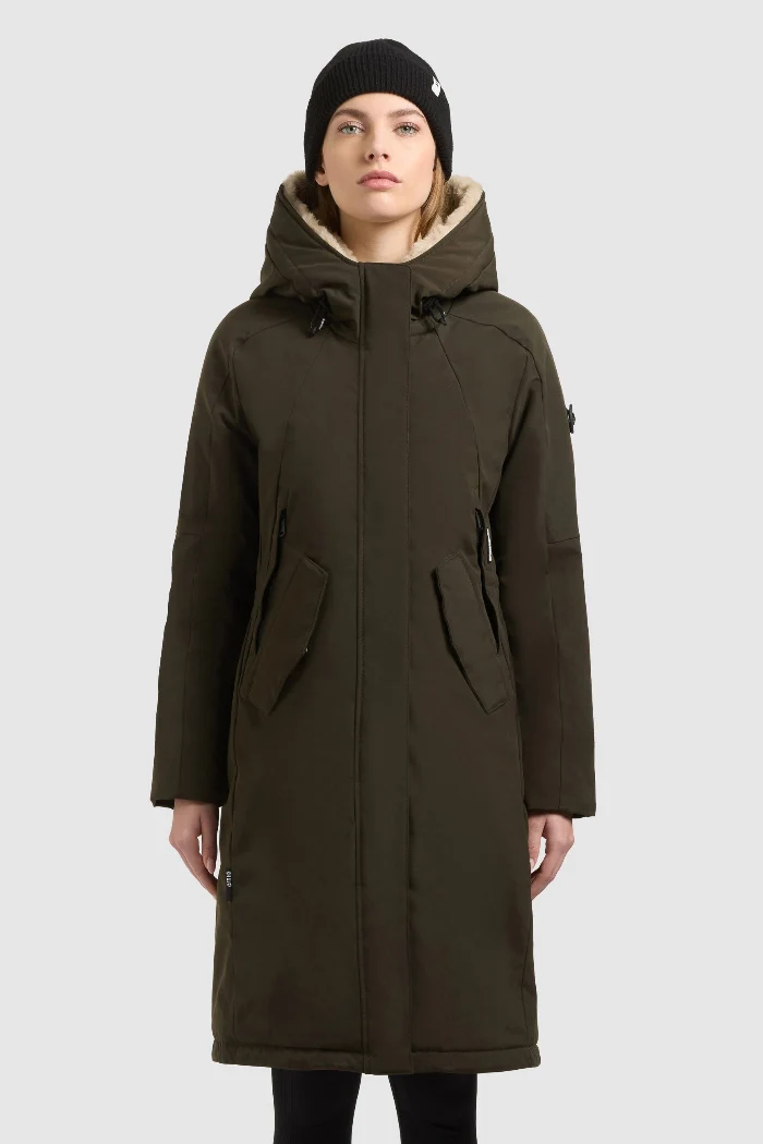Khujo Mantel/Parka Ciela park green