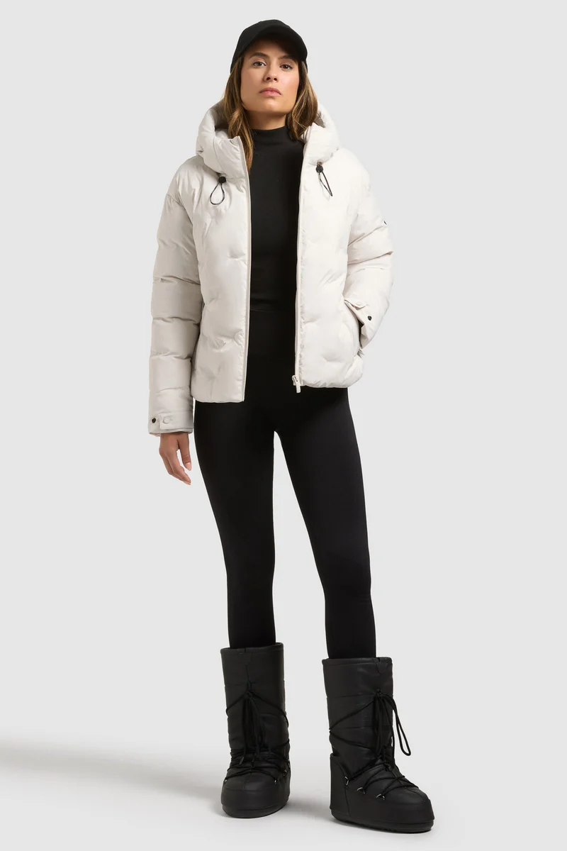 Khujo Jacke Roselyn (mit Tasche) cotton cream