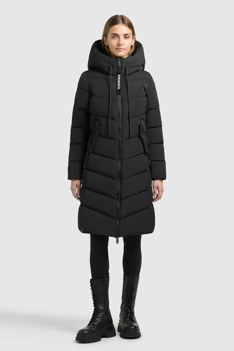 Khujo Steppmantel Mikia4 black/schwarz