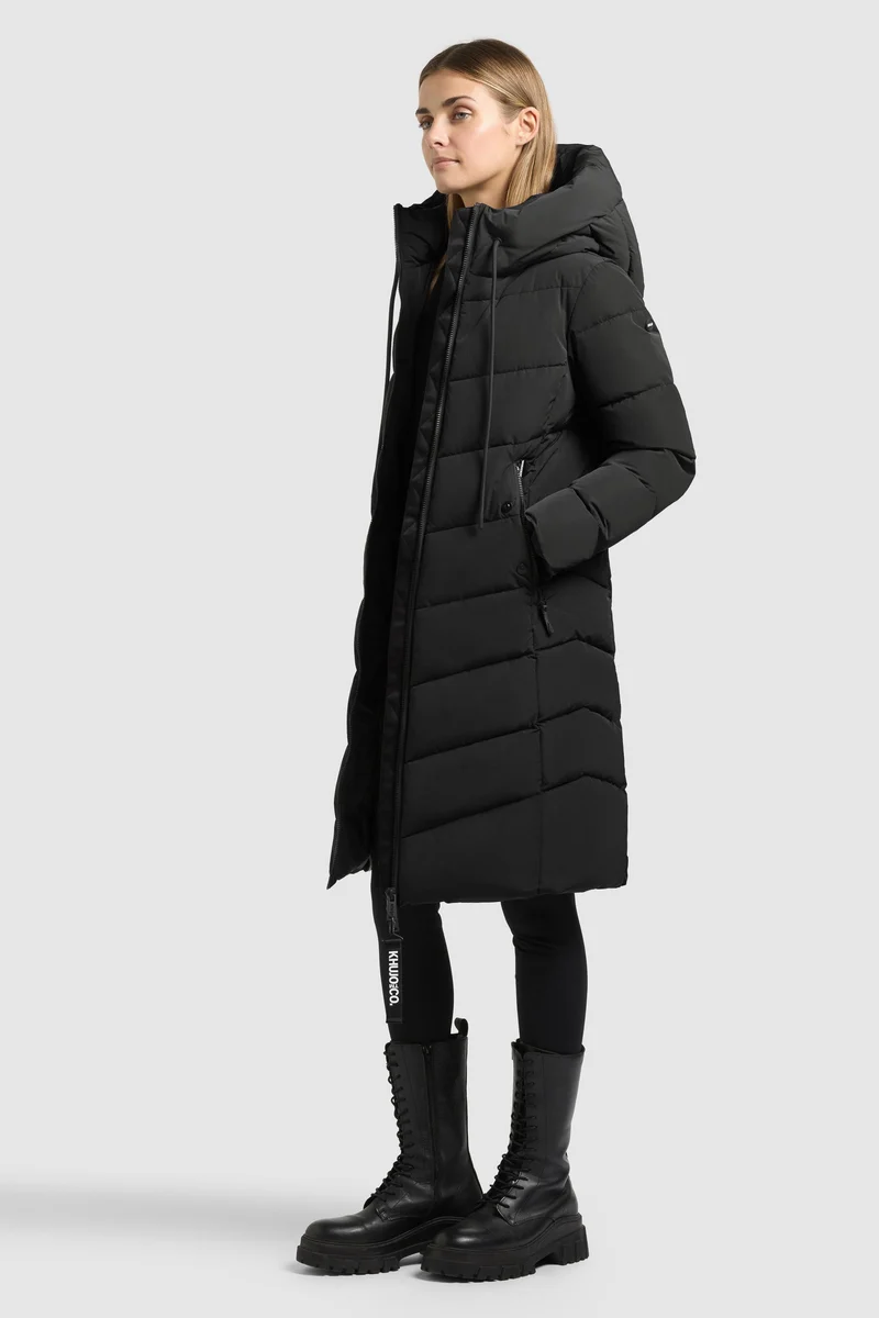 Khujo Steppmantel Mikia4 black/schwarz