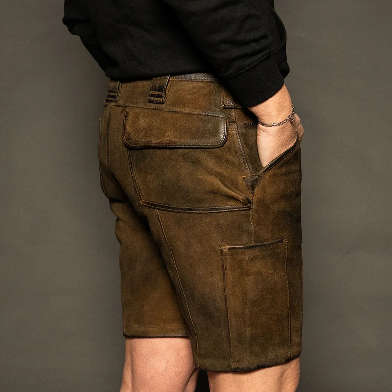 Datschi Trachten Damen Zunft Lederhose Richtfest Braun Wildbock Leder