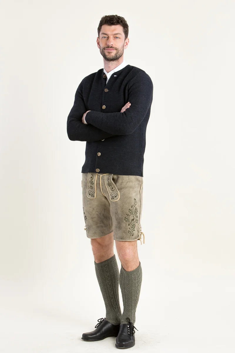 Gottseidank Strickjanker Aloisius Carbonblau