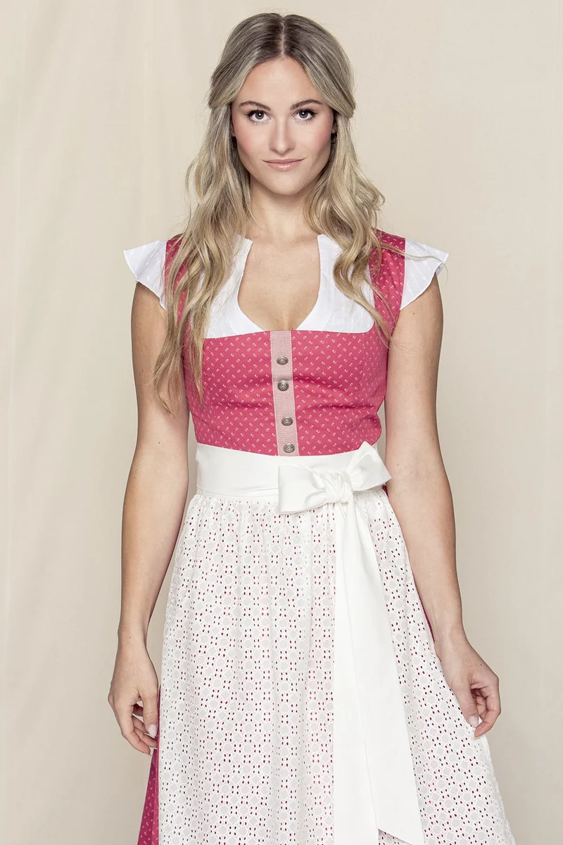BW DIRNDL VINTAGE FLOWERS FUCHSIA