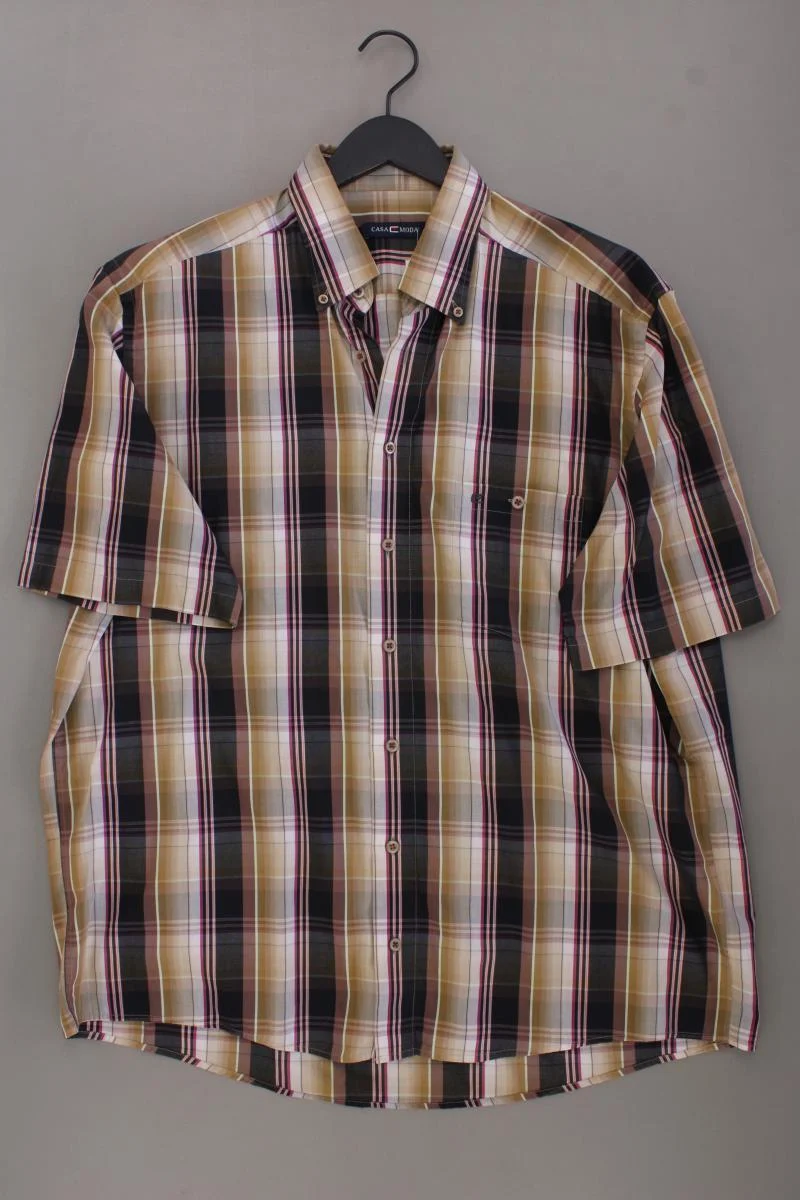 Casa Moda Karohemd für Herren Gr. XL kariert Kurzarm braun