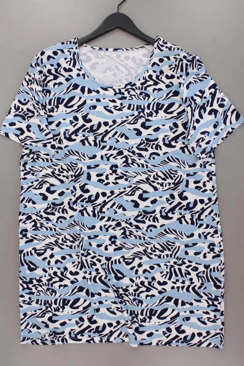 Helena Vera Nachtkleid Gr. 48 Kurzarm blau aus Viskose
