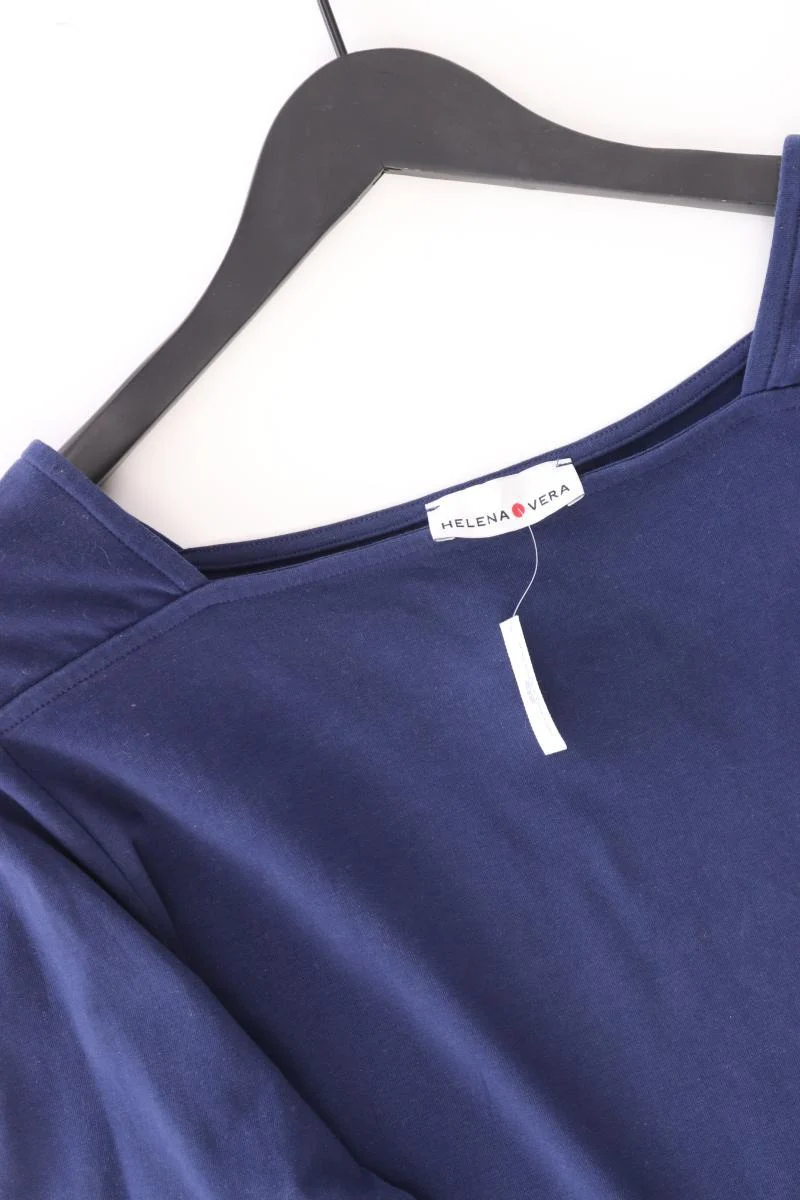 Helena Vera Oversize-Shirt Gr. 46 3/4 Ärmel blau aus Baumwolle