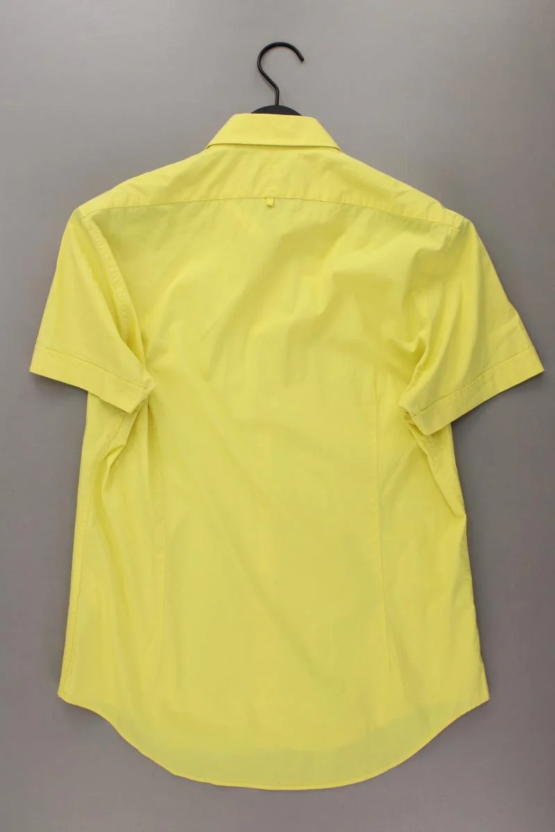 WE Fashion Kurzarmhemd für Herren Gr. L gelb aus Baumwolle