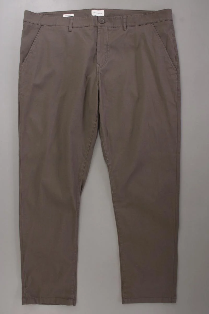 SØNDAG & SONS Chino Hose für Herren Gr. W42/L32 braun aus Baumwolle