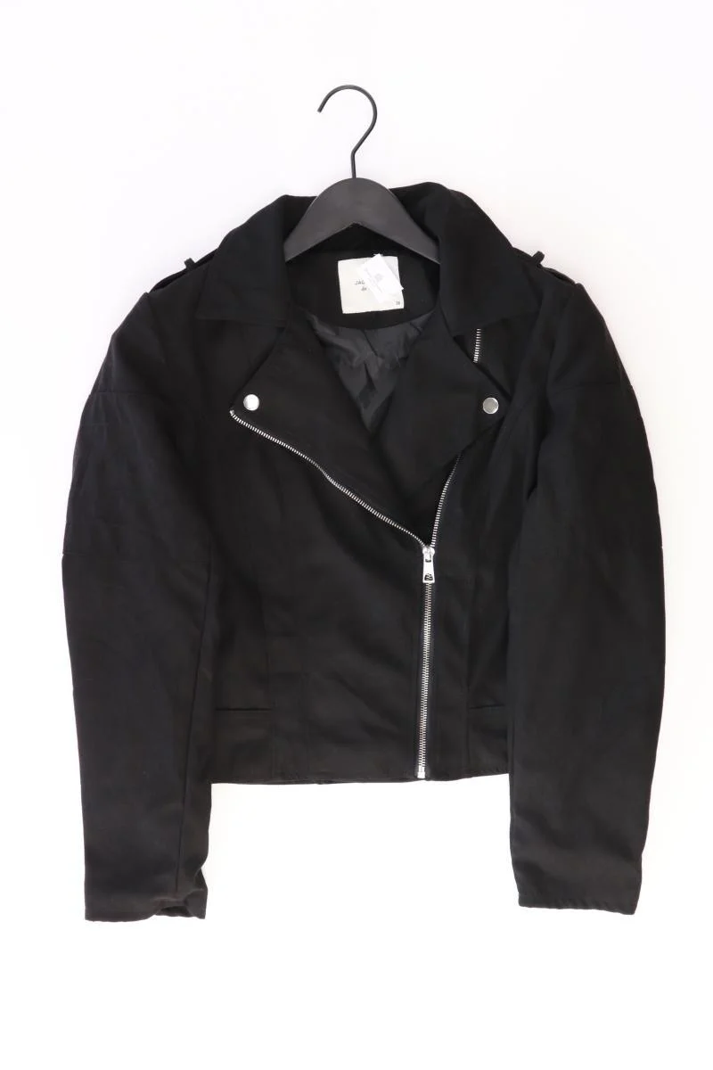 Jacqueline de Yong Bikerjacke Gr. 36 schwarz aus Polyester