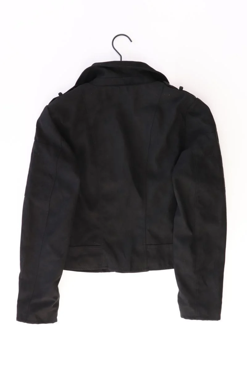 Jacqueline de Yong Bikerjacke Gr. 36 schwarz aus Polyester