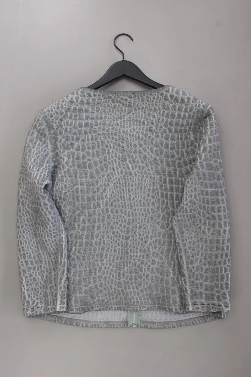 Vögele Cardigan Gr. L Langarm grau aus Baumwolle