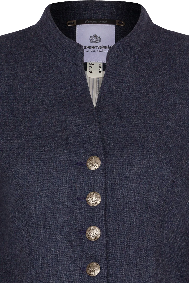 Damen Trachten Lodenblazer mit Stretchanteil - dunkelblau
