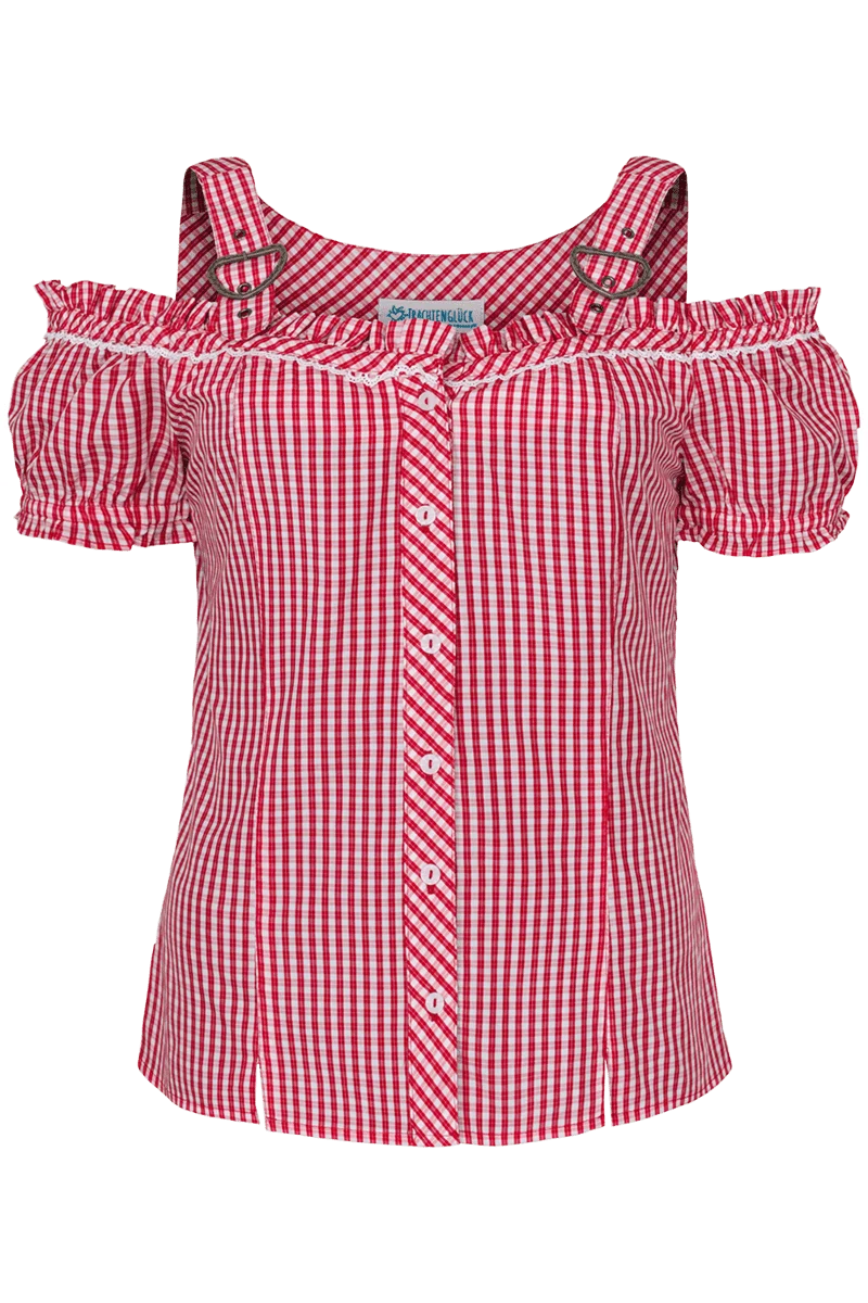 Trachten Carmenbluse kariert