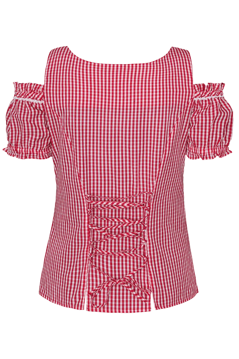 Trachten Carmenbluse kariert