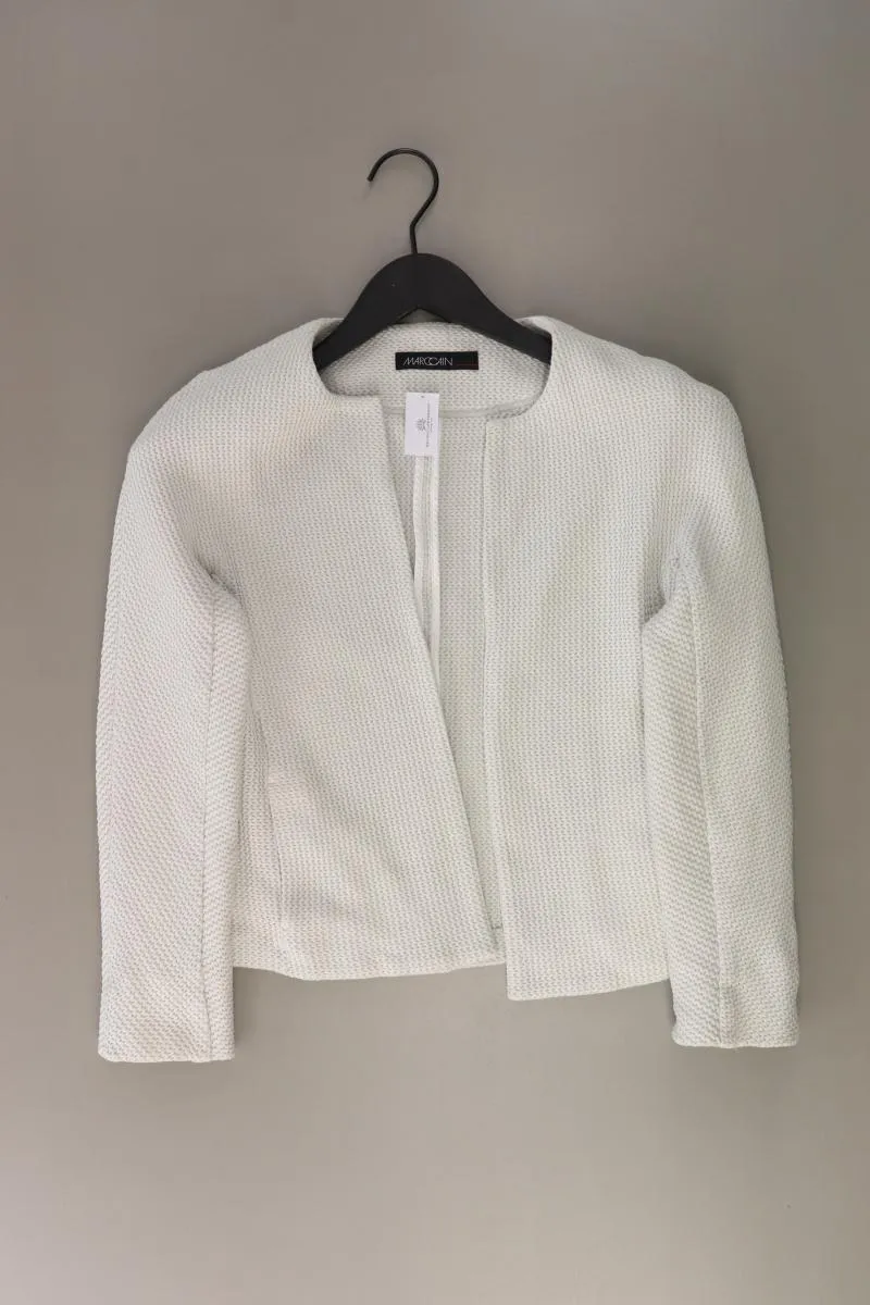 Marc Cain Regular Cardigan Gr. 36 3/4 Ärmel grau aus Baumwolle