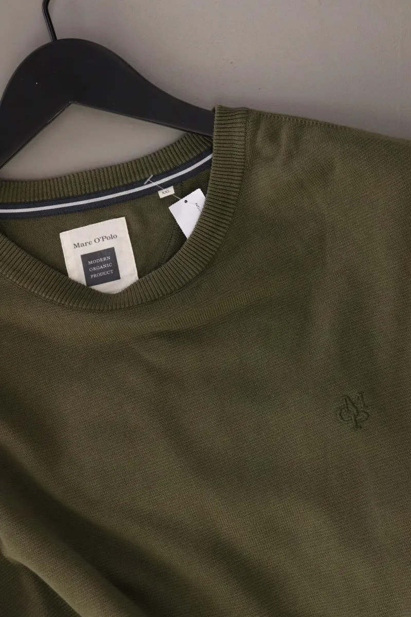 Marc O'Polo Feinstrickpullover für Herren Gr. XXL olivgrün aus Baumwolle