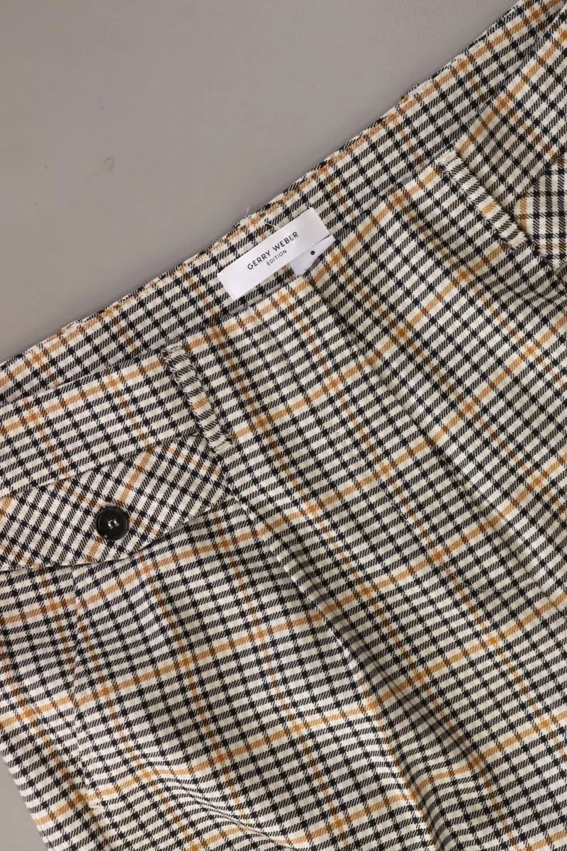 Gerry Weber Anzughose Gr. Kurzgröße 42 hahnentritt creme aus Polyester