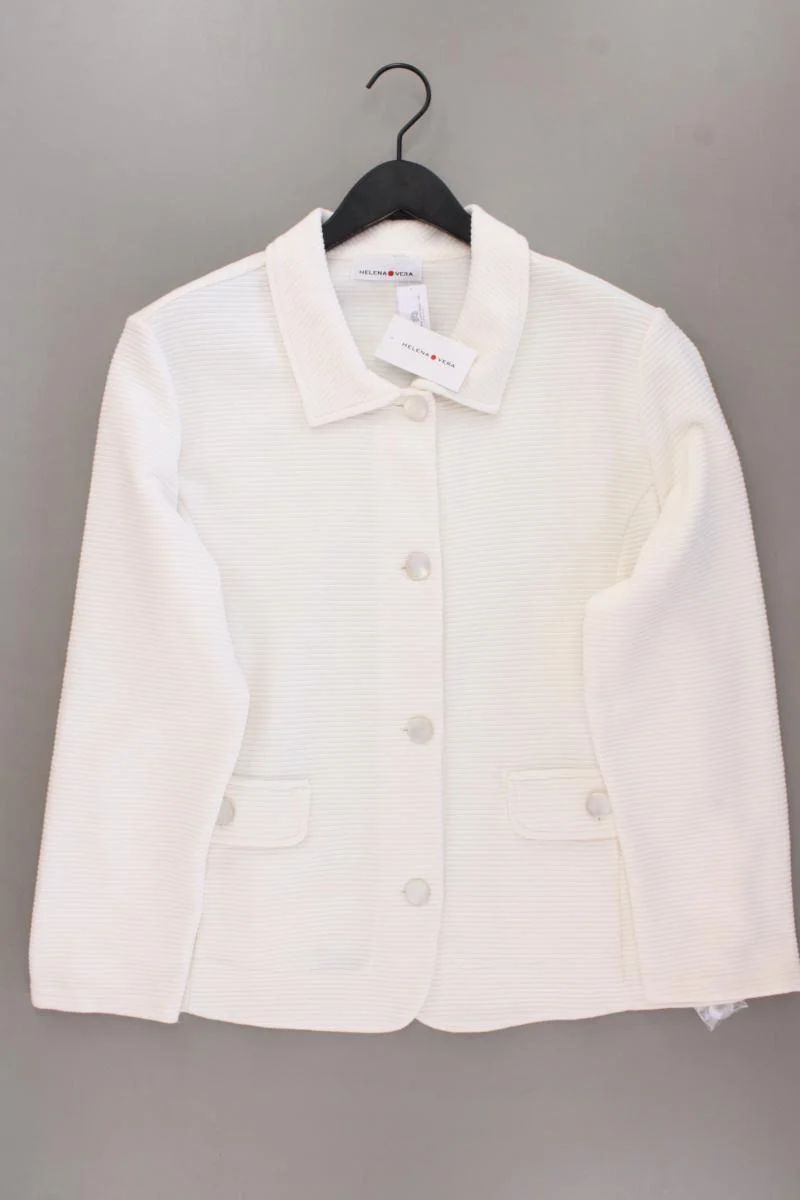 Helena Vera Classic Cardigan Gr. 48 neu mit Etikett Langarm creme aus Polyester
