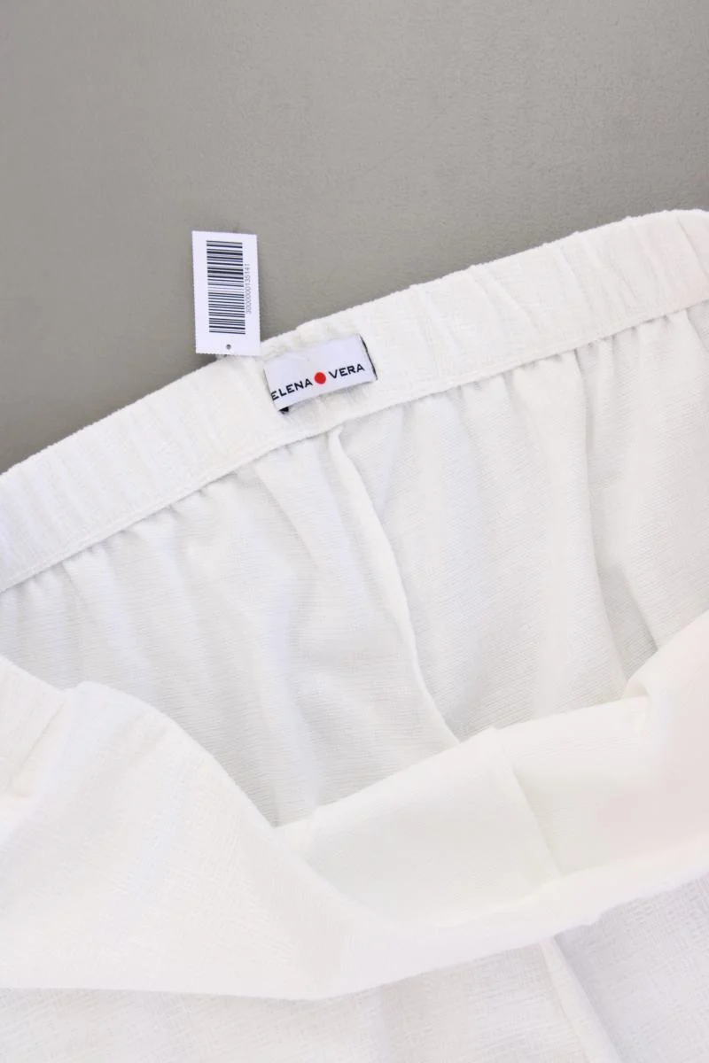Helena Vera Stretchhose Gr. Kurzgröße 24 weiß aus Baumwolle