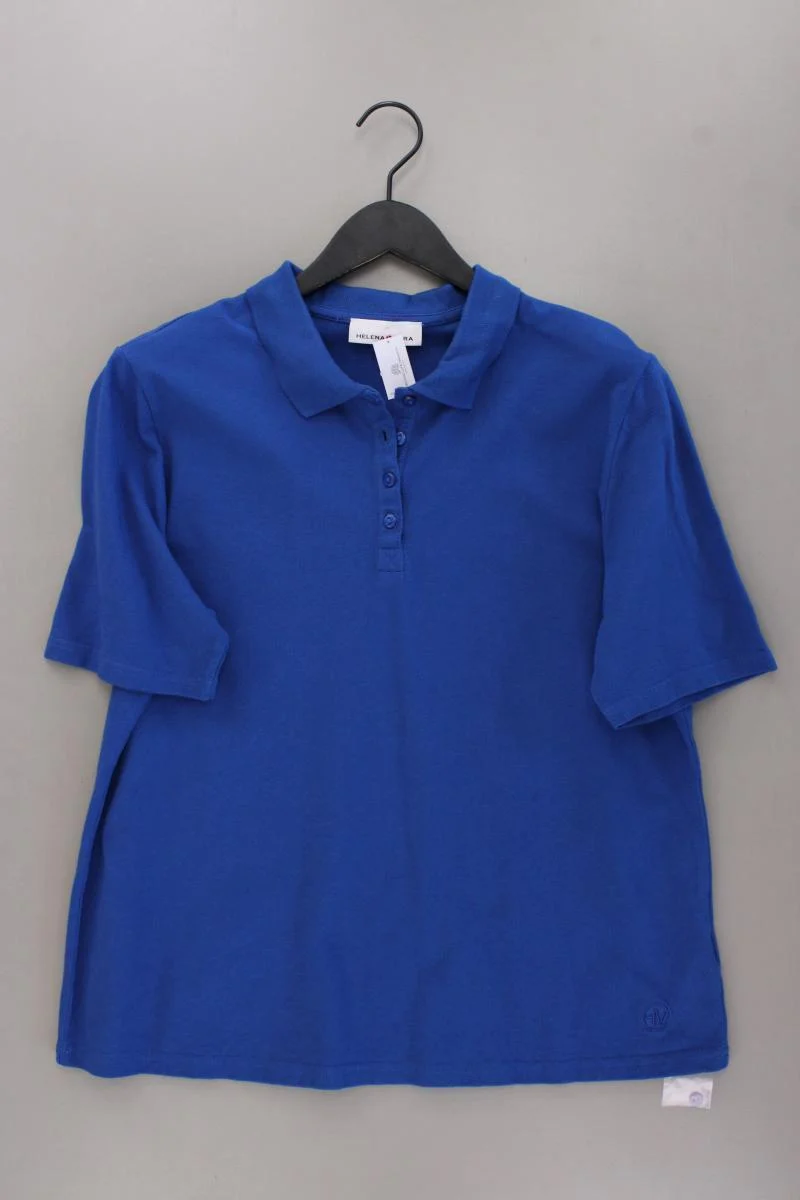 Helena Vera Poloshirt Gr. 46 neuwertig Kurzarm blau aus Baumwolle