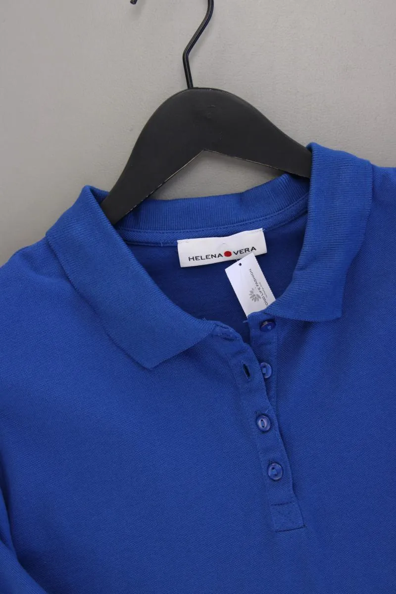Helena Vera Poloshirt Gr. 46 neuwertig Kurzarm blau aus Baumwolle