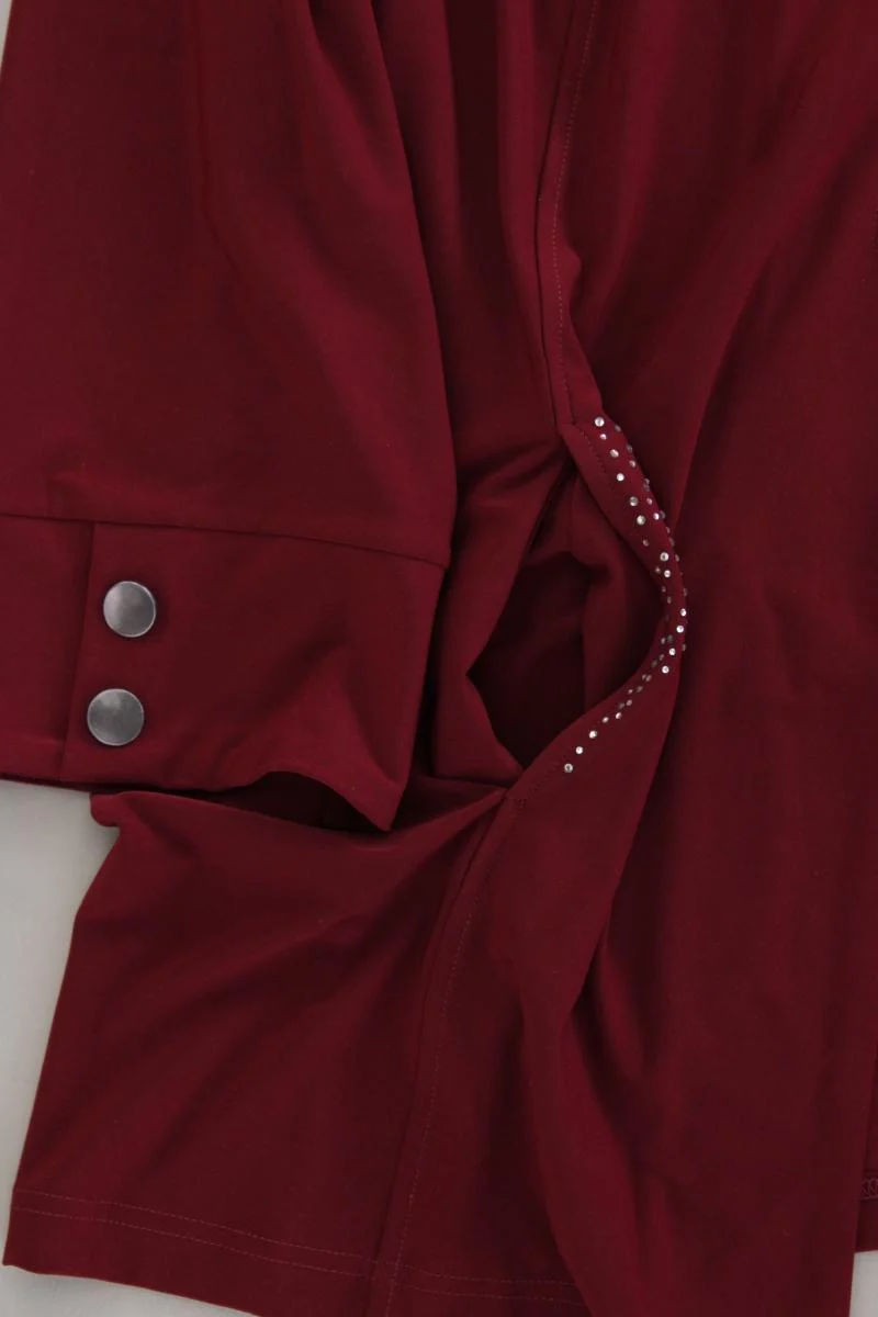 Couture Line Strickjacke Gr. 50 Langarm rot aus Polyester