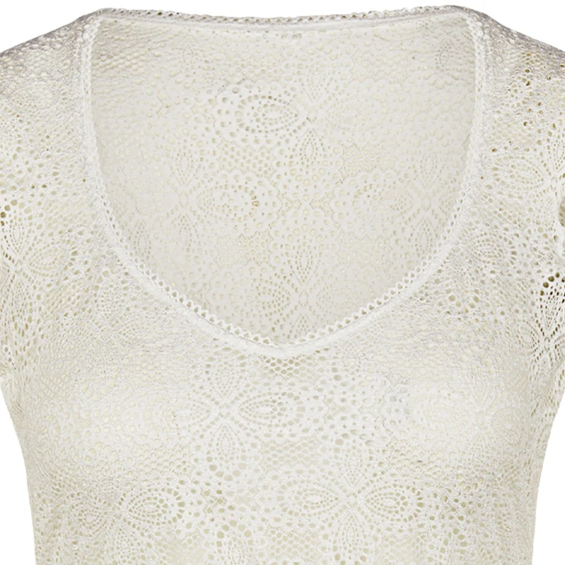 Nina von C. Spitzen Dirndlbluse "Laila" Flügelarm 48468360 | Champagner