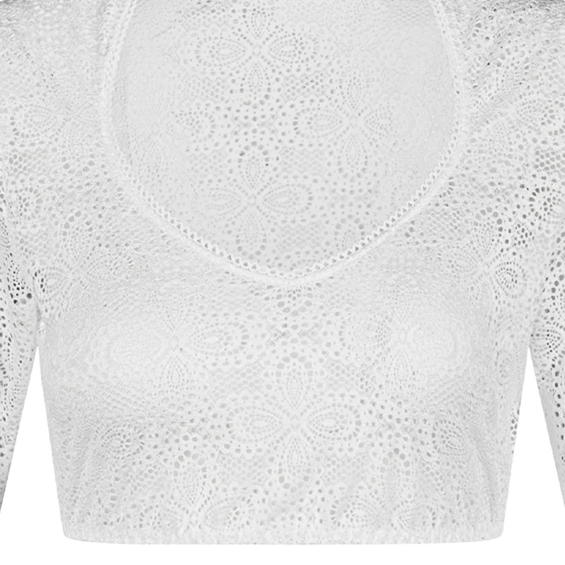 Nina von C. Halbarm Dirndlbluse "Daniela" 48464360 | Weiß
