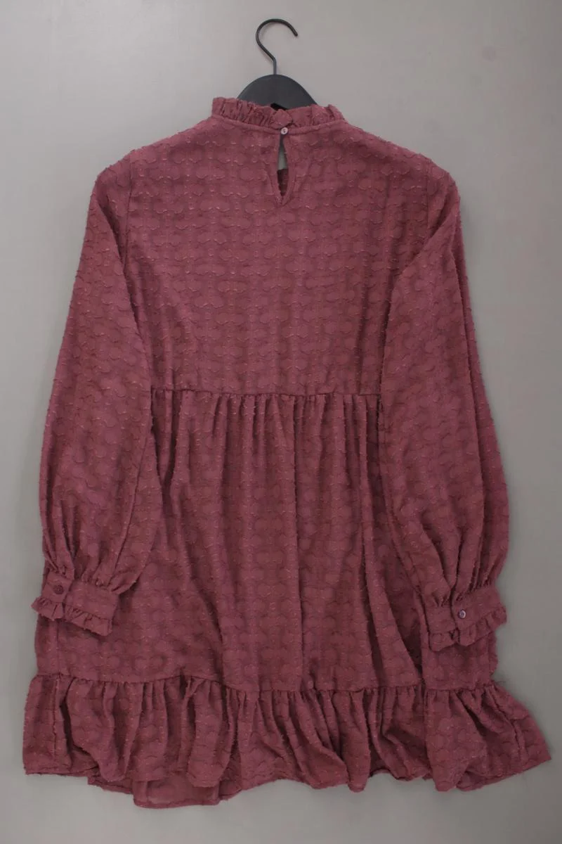 Only Chiffonkleid Gr. M Langarm rosa aus Polyester