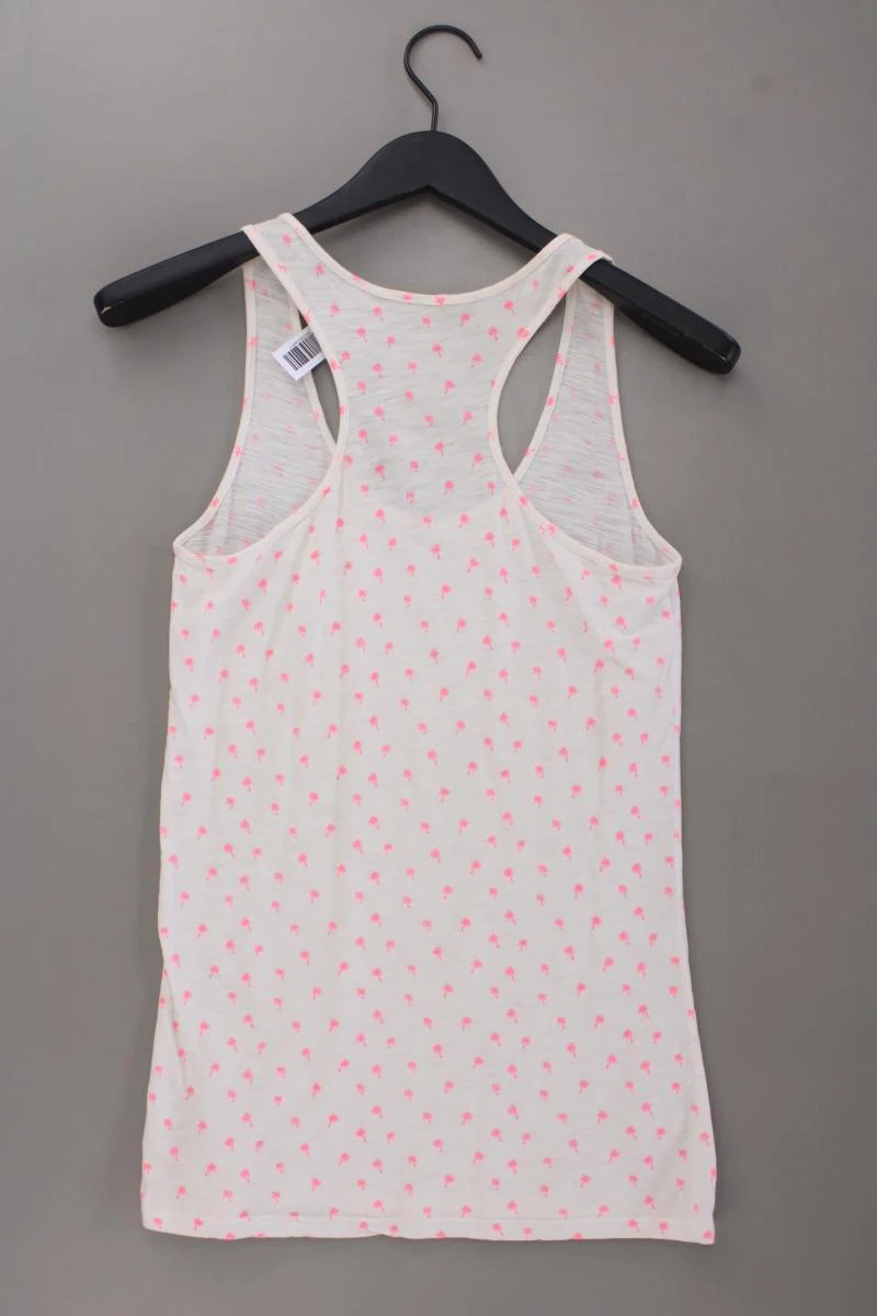 Maison Scotch Top mit Palmenmuster Gr. S creme aus Baumwolle