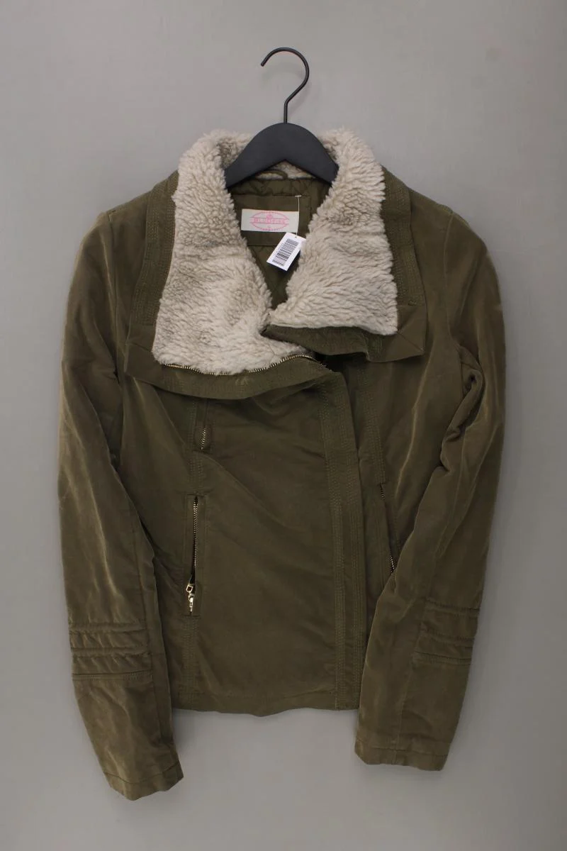 Bludeise Slim Jacke Gr. M olivgrün aus Polyurethan