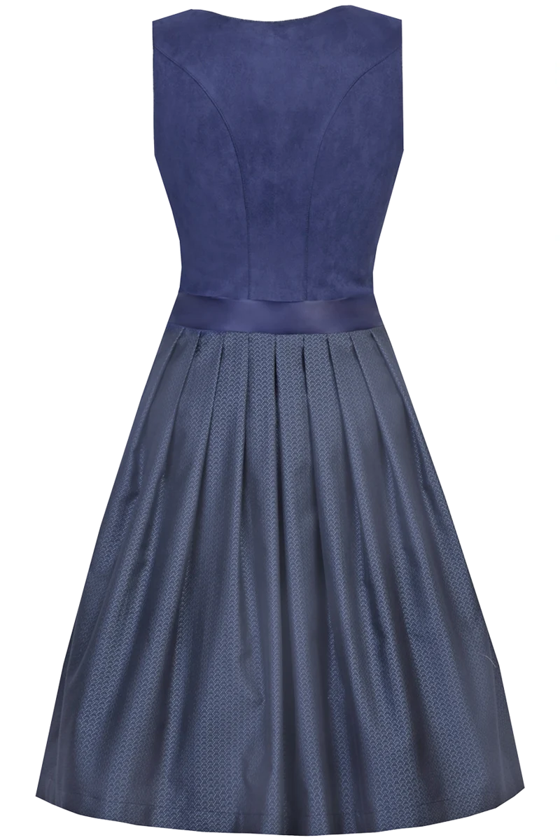 Midi-Dirndl mit Veloursoberteil
