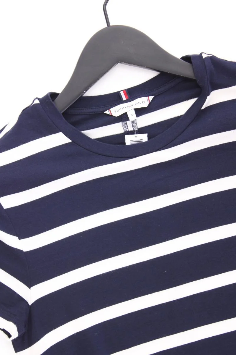 Tommy Hilfiger Jerseykleid Gr. S gestreift Kurzarm blau