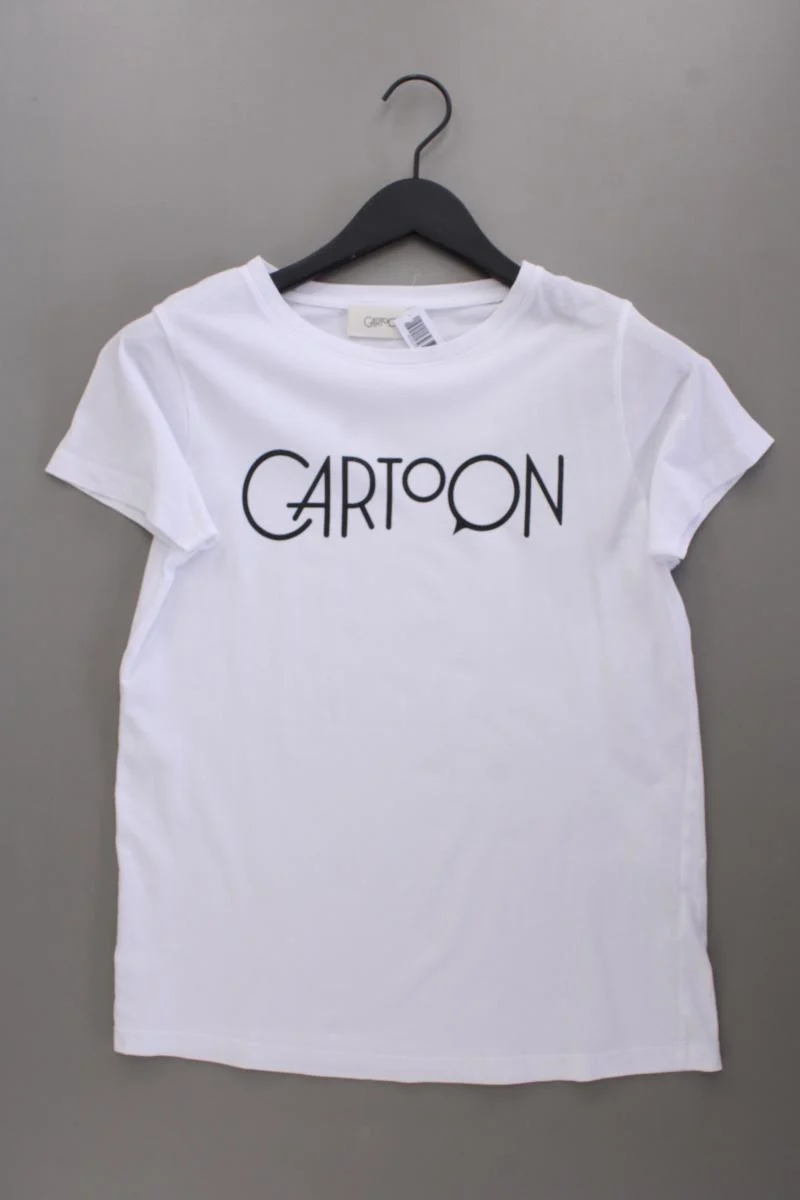Cartoon T-Shirt Gr. 38 Kurzarm weiß
