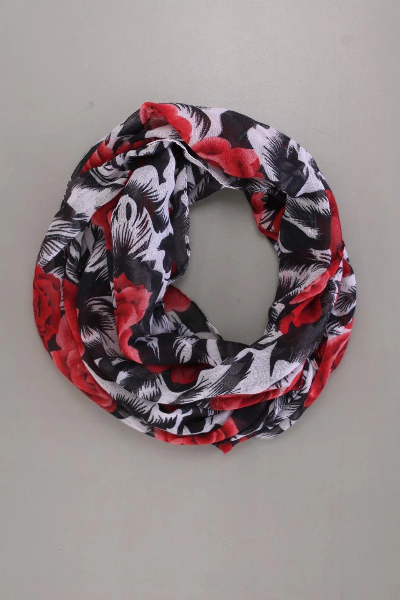 Loop mit Blumenmuster schwarz