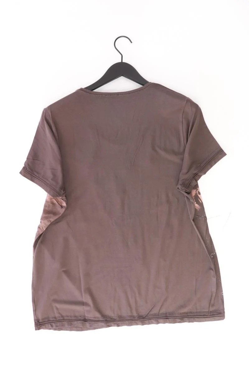 Bonita Printshirt Gr. XL Kurzarm braun aus Viskose