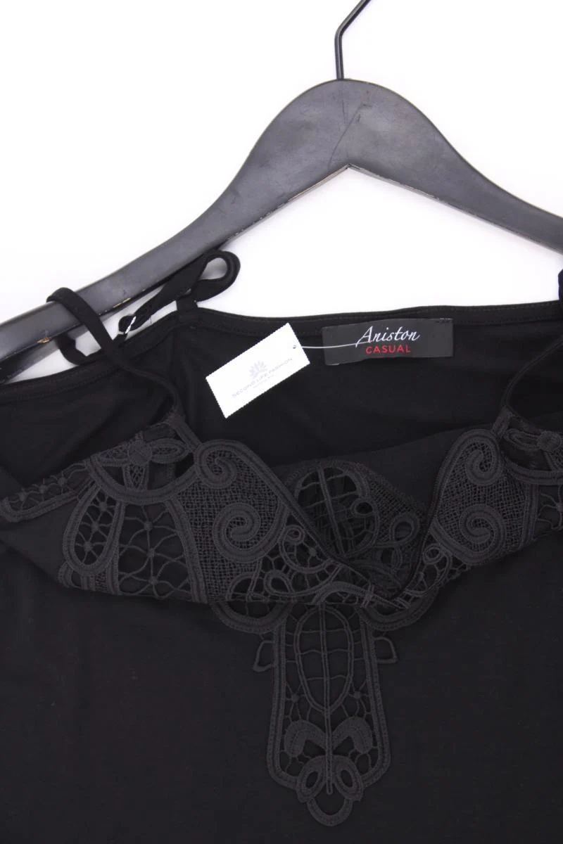 Aniston Spaghetti-Top Gr. 40 schwarz aus Viskose