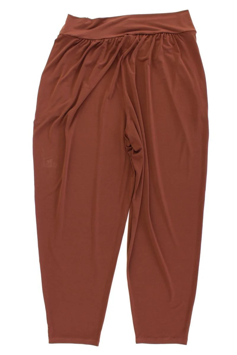 Kim & Co. Stretchhose Gr. XL neuwertig braun aus Polyester