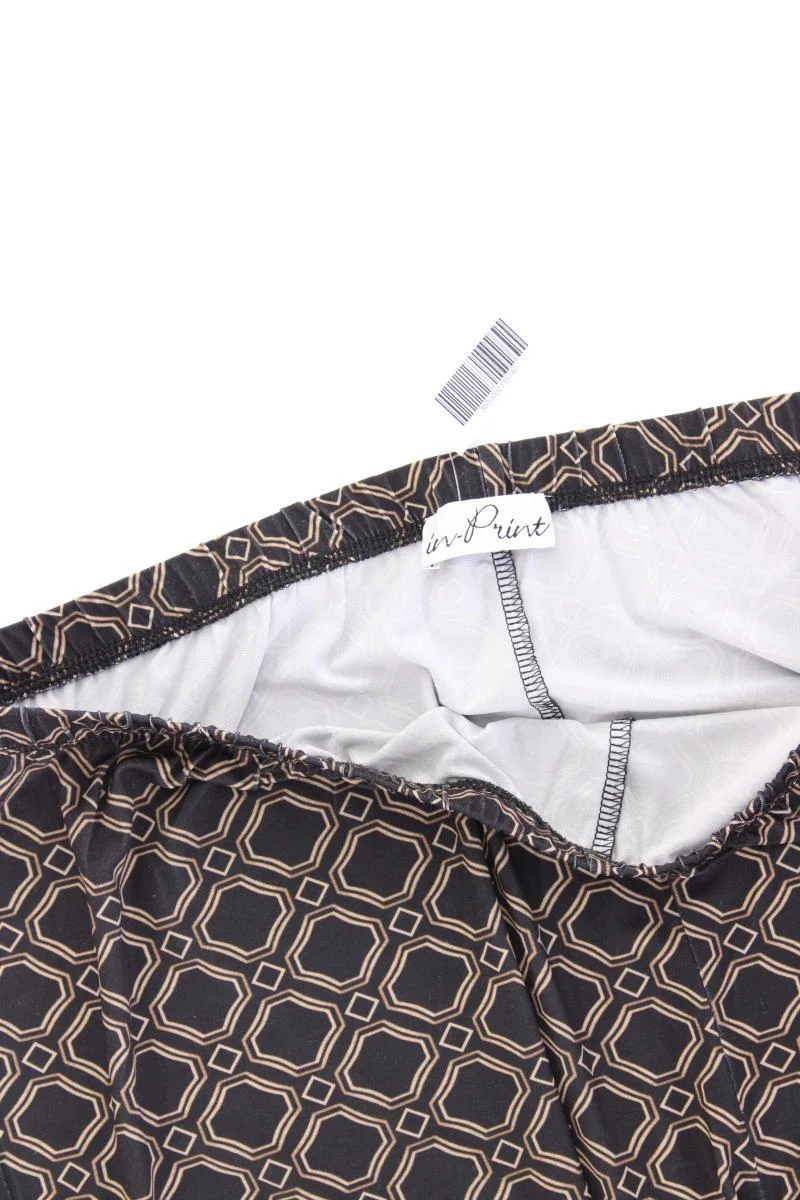 in-Print Stretchhose Gr. XL schwarz aus Polyester