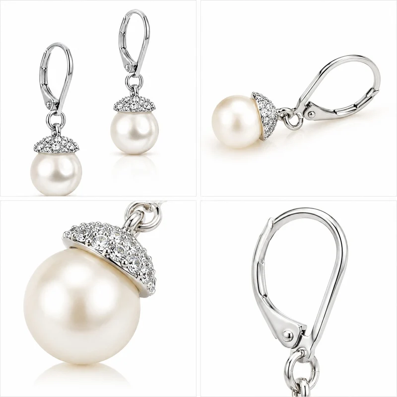 LUISIA® Perlen Ohrringe mit Kristallen von Swarovski®
